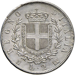 DUE LIRE 1863 NAPOLI PAG. 506  AG  ... 