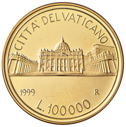ROMA - 100.000 LIRE 1999 AU  GR. 15