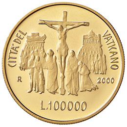 ROMA - 100.000 LIRE 2000 AU  GR. 15