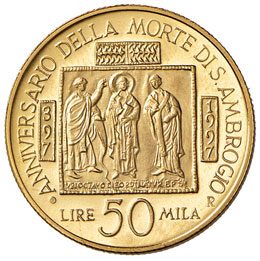 50.000 LIRE 1997 AU  GR. 7,5