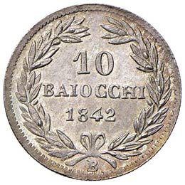 BOLOGNA - DIECI BAIOCCHI 1842 A. ... 
