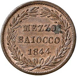 BOLOGNA - MEZZO BAIOCCO 1844 A. ... 