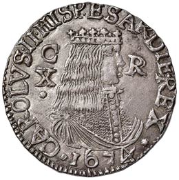 CAGLIARI - CARLO II (1665 - 1700) ... 