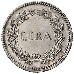 LUCCA - LIRA 1838 MIR. 257/3  AG  ... 