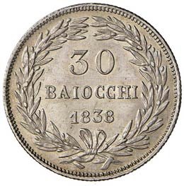 ROMA - TRENTA BAIOCCHI 1838 A. ... 