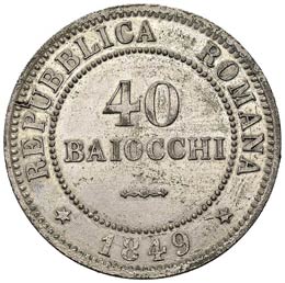 ROMA - REPUBBLICA ROMANA (1848 - ... 