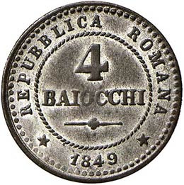 ROMA - QUATTRO BAIOCCHI 1849 PAG. ... 