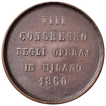 MILANO - MEDAGLIA 1860 DIAM. 40 ... 