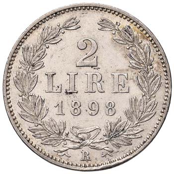 SAN MARINO - DUE LIRE 1898 PAG. ... 
