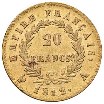 FRANCIA - VENTI FRANCHI 1812 A KM. ... 