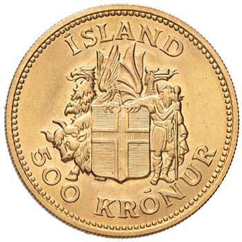 ISLANDA - REPUBBLICA 500 CORONE ... 