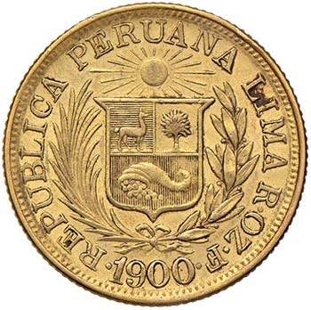 PERU’ - REPUBBLICA LIBRA 1900 ... 
