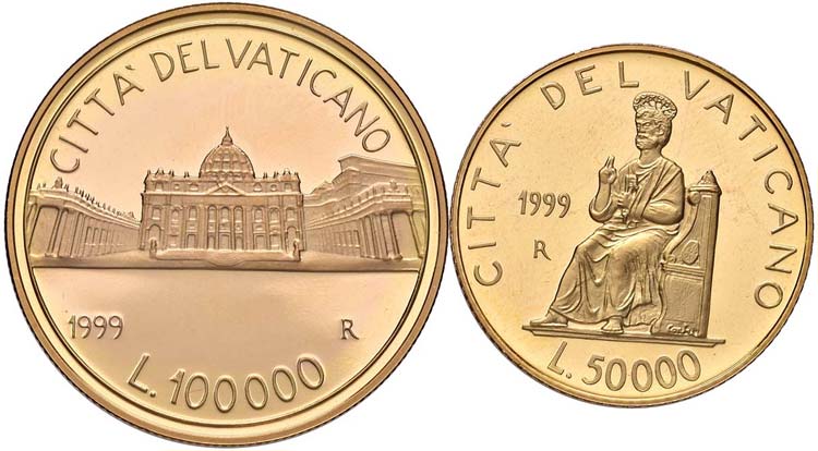 ROMA - 100.000 E 50.000 LIRE 1999 ... 