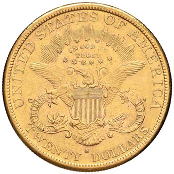 USA - VENTI DOLLARI 1884 S KM. ... 