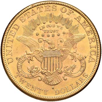 USA - VENTI DOLLARI 1896 S KM. ... 