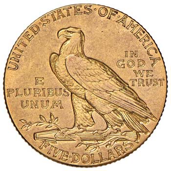 USA - CINQUE  DOLLARI 1908 KM. 129 ... 