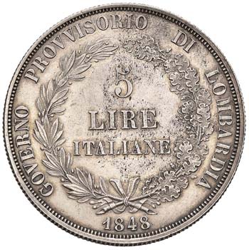 MILANO - CINQUE LIRE 1848MIR. ... 