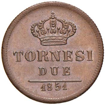 NAPOLI - DUE TORNESI 1851 MIR. ... 