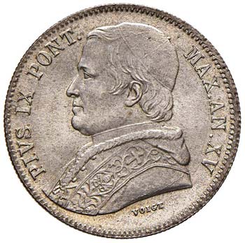 ROMA - VENTI BAIOCCHI 1861 A. XV ... 