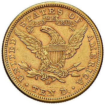 USA - DIECI DOLLARI 1906 D KM. 102 ... 