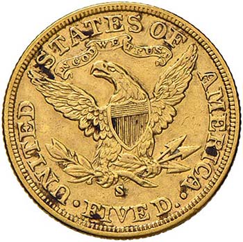 USA - CINQUE DOLLARI 1906 S KM. ... 
