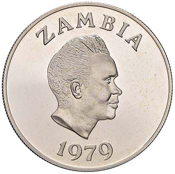 ZAMBIA - CINQUE KWACHA 1979 KM. 18 ... 