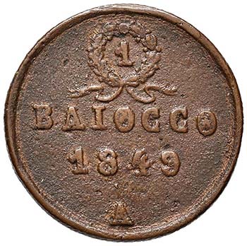 ANCONA - (1848 – 1849) BAIOCCO ... 