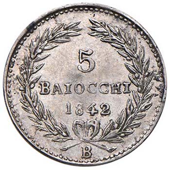 BOLOGNA - CINQUE BAIOCCHI 1842 A. ... 