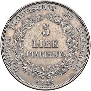 MILANO - CINQUE LIRE  MIR. 527/1  ... 