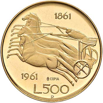 500 LIRE 1961  AU  GR. 18,05