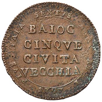 CIVITAVECCHIA - PIO VI (1775 – ... 