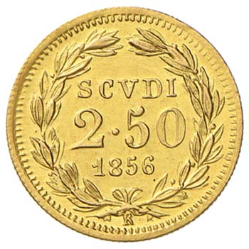 ROMA - PIO IX - 2,5 SCUDI 1856 A. ... 