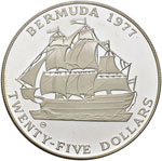 BERMUDA - VENTICINQUE DOLLARI 1977 - KM. 25  ... 