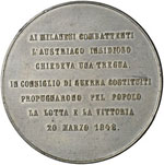 MILANO - GOVERNO PROVVISORIO 1848 - MEDAGLIA ... 