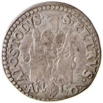 ANCONA - PIO V (1566 - 1572) - TESTONE  - M. ... 