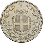 DUE LIRE 1885 - PAG. 595  AG  GR. 9,93  R