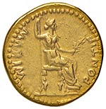 TIBERIO (14 – 37 D.C.) AUREO C. 15  AU  ... 