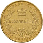 AUSTRALIA - STERLINA 1867 KM. 4  AU  GR. 7,97