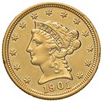 USA - 2 ½ DOLLARI 1901 ... 