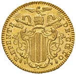 ROMA - ZECCHINO 1754 A.XIV M. 19 E  AU  GR. ... 