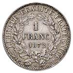 FRANCIA - FRANCO 1872 K KM. 822.2  AG  GR. ... 