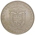 PANAMA - REPUBBLICA VENTI BALBOAS 1971 KM. ... 