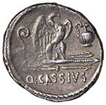 CASSIA Q. CASSIUS LONGINUS (55 A.C.) DENARIO ... 
