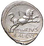 THORIA L. THORIUS BALBUS (105 A.C.) DENARIO ... 