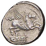 TITIA Q. TITIUS (90 A.C.) DENARIO V. 581  AG ... 