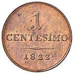 MILANO - CENTESIMO 1822 MIR. 511/2  CU  GR. ... 