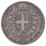 LIRA 1857 TORINO PAG. 410  AG  GR. 4,95  R