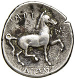 ILLIRIA - LARISSA (350 - 325 A.C.) DIDRACMA ... 