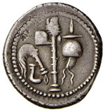GIULIO CESARE (49 - 44 A.C.) DENARIO C. 49  ... 