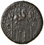 CLAUDIO (41 - 54 D.C.) SESTERZIO C. 48  AE  ... 